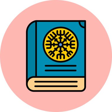 Kitap simgesi, modern tasarım illüstrasyonu