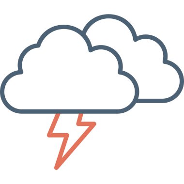 Kum fırtınası ikonu vektör çizimi