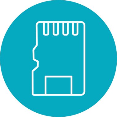 Modern Sd Kart simgesinin basit bir gösterimi