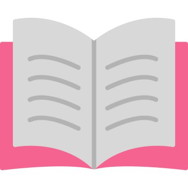 Kitap simgesi, modern tasarım illüstrasyonu
