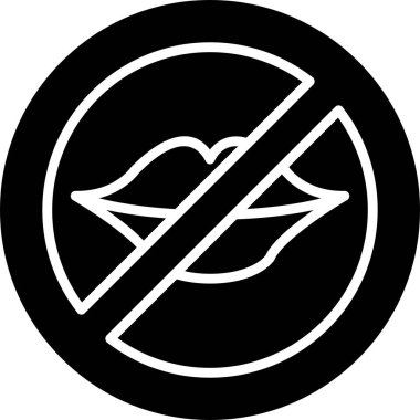 Modern ikon vektör illüstrasyonu yok