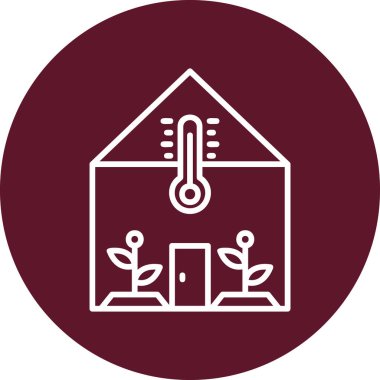 termometre simgesi vektör illüstrasyonu 