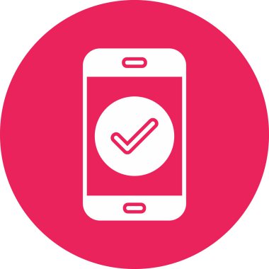 Tamamlanmış görev modern ikon vektör illüstrasyonu