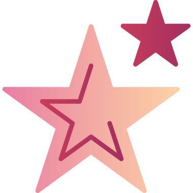 Favori yıldızlar web simgesi basit illüstrasyon