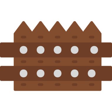 çit ağ simgesi basit vektör çizimi