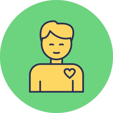 İnsan simgesinin vektör illüstrasyonu