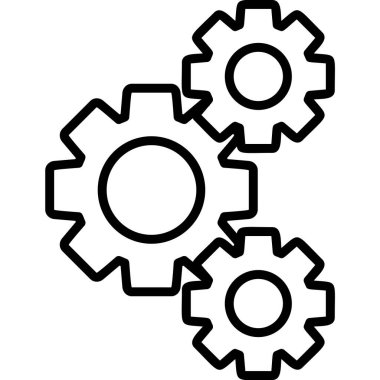 Vites ayarlıyorum. Web basit illüstrasyonu