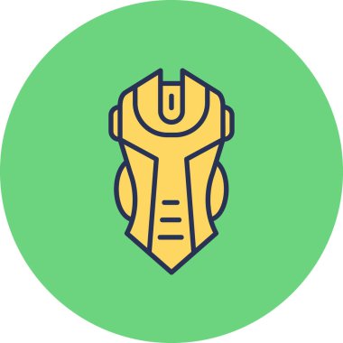 Oyun faresi düz vektör simgesi