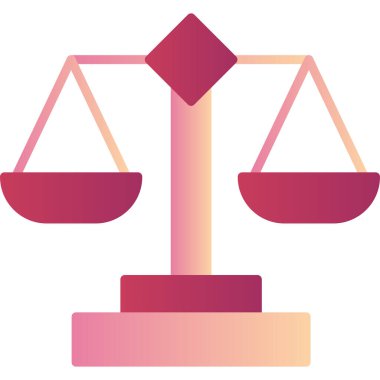 Denge kavramı. Ölçeklendirme web simgesi basit resimleme