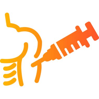 Aşı Aşılama Ağı simgesi basit illüstrasyon