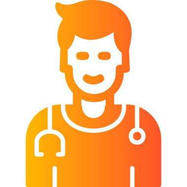 Basit avatar, doktor adamın grafiksel çizimi 