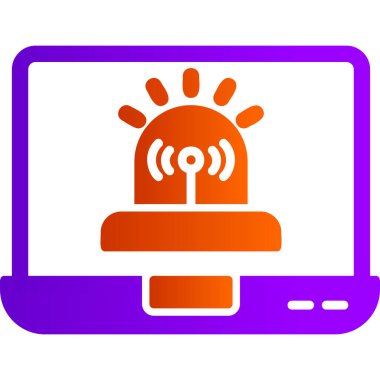 Kötü amaçlı web simgesi basit illüstrasyon