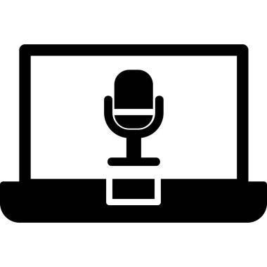 Bilgisayar. Web simgesi basit illüstrasyon