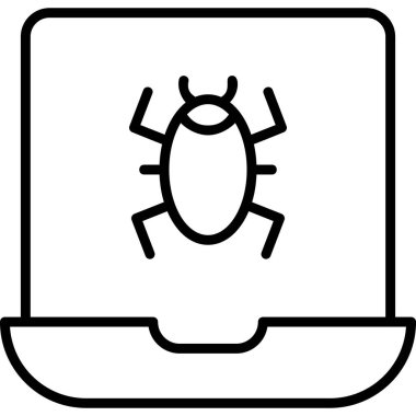 Bilgisayar. Web simgesi basit illüstrasyon