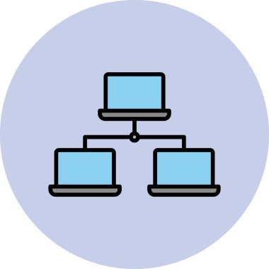 Bilgisayar. Web simgesi basit illüstrasyon