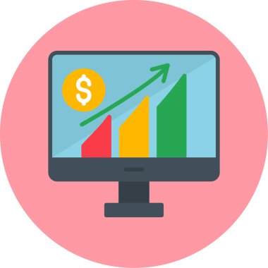 Büyüme simgesi, modern tasarım illüstrasyonu