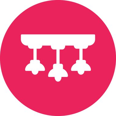 Lamba simgesi vektör illüstrasyonu asılıyor