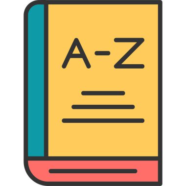 Kitap. Web simgesi basit illüstrasyon