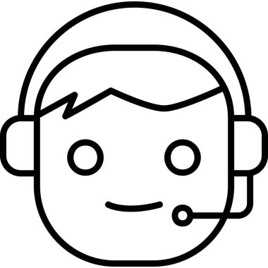 Çağrı merkezi modern simge vektör çizimi