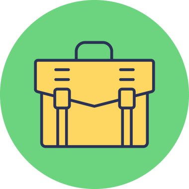 Çanta. Web simgesi basit illüstrasyon