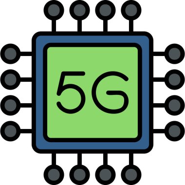 CPU icon, vector illustration simple design