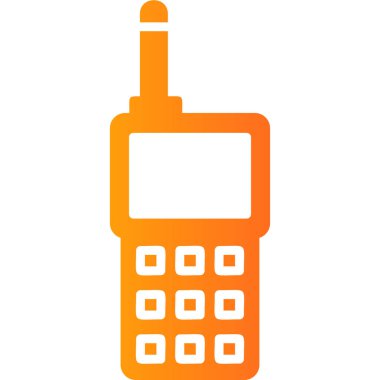 Walkie talkie kutsal kişilerin resmi, vektör çizim