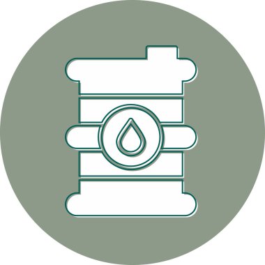 Petrol varil simge vektör çizim