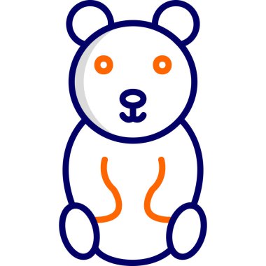 Oyuncak ayı kutsal kişilerin resmi, vektör çizim