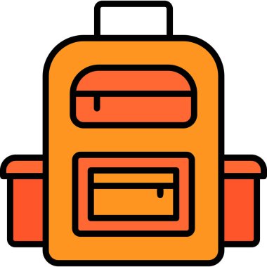 Üniversite çantası modern simge, vektör illüstrasyonu