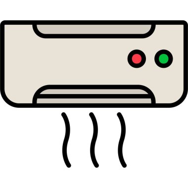 Klima. Web simgesi vektör illüstrasyonu