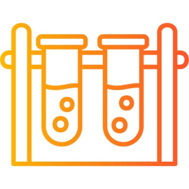 test tübü ikon vektör çizimi