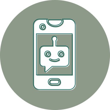 Konuş. Web simgesi basit illüstrasyon