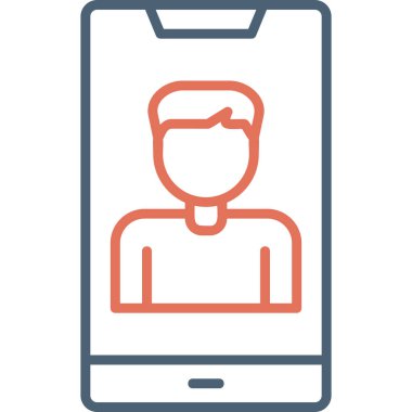 Smartphone Simgesi, vektör illüstrasyonu