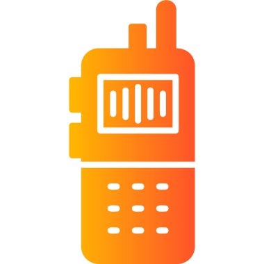 walkie talkie flat icon, simple illustration