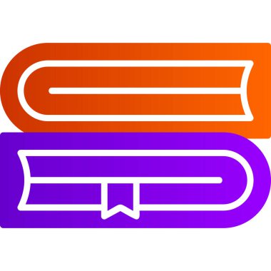 Kitap simgesi, modern tasarım illüstrasyonu