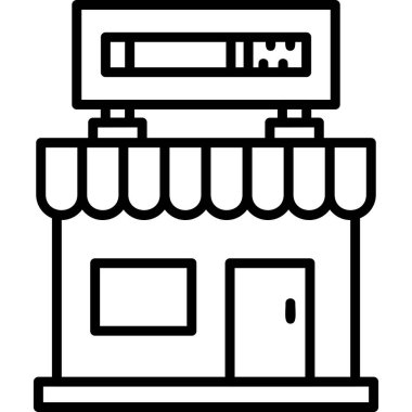 mağaza web simgesi basit illüstrasyon