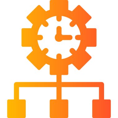 vector illustration of time management modern icon in design