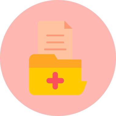 Dosya. Web simgesi basit illüstrasyon 