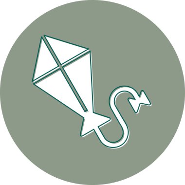 Uçurtma. Web simgesi basit tasarım 