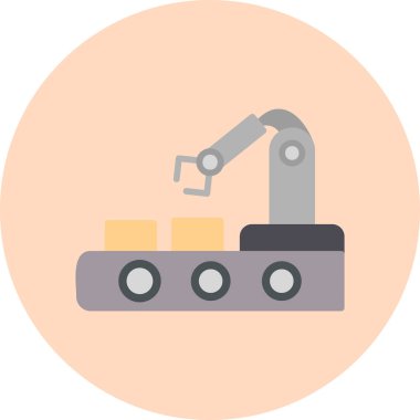 Otomasyon. Web simgesi basit illüstrasyon