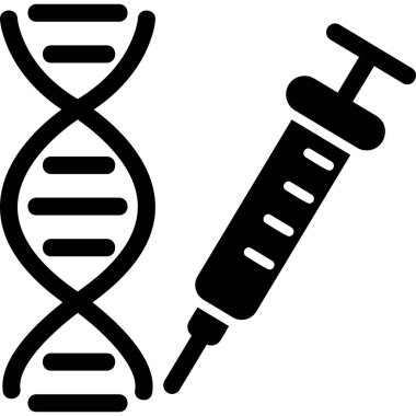 dna. Web simgesi basit illüstrasyon