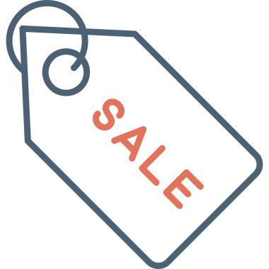 promosyon Satış Etiketi ögesi, basit web simgesi 