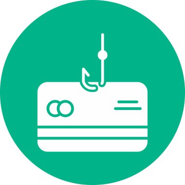 Phishing modern simgesi, vektör illüstrasyonu 