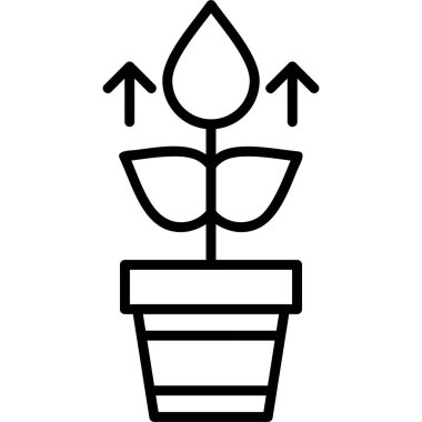 Büyüme simgesi, modern tasarım illüstrasyonu