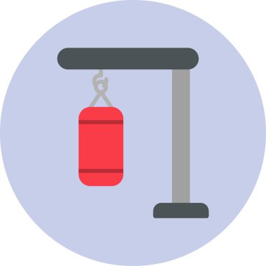 Boks çantası modern simge, vektör illüstrasyonu