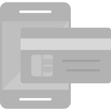 Çevrimiçi ödeme. Basit web illüstrasyonu