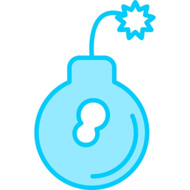 Bomba simgesinin vektör illüstrasyonu