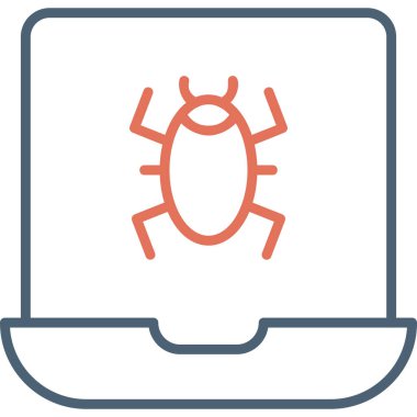 Bilgisayar. Web simgesi basit illüstrasyon