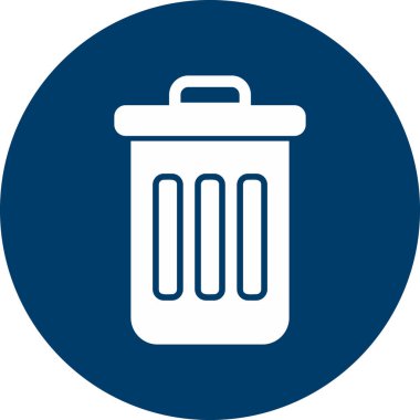 Çöp kutusu. Basit illüstrasyon