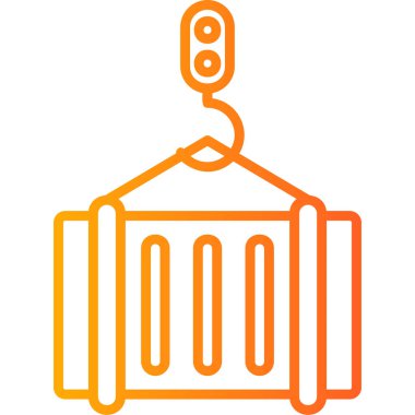 Taşıyıcı modern simgesi, vektör illüstrasyonu